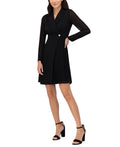 Vince Camuto Signature-Stretch Pleated-Chiffon Dress, Size 10 by Vanessa Jane