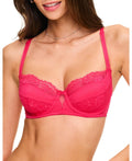 Adore Me Womens Leigha Contour Balconette Bra - 36DD/Dark Pink by Vanessa Jane