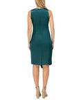 Vince Camuto Womens Cutout Draped Satin Sheath Dress by Vanessa Jane