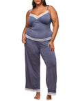 Adore Me Plus Size Suzanna Pajama Cami and Pants Set - Dark Grey, 3X by Vanessa Jane