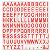 MasterVision Interchangeable Magnetic Board Accessories, Letters, Red, 0.75"h, 120 Pieces