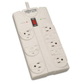 Tripp Lite Protect It! Surge Protector, 8 AC Outlets, 8 ft Cord, 1,440 J, Light Gray