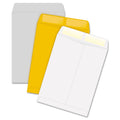 Quality Park Catalog Envelope, 28 lb Bond Weight Kraft, #10 1/2, Square Flap, Gummed Closure, 9 x 12, White, 100/Box