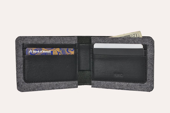 Dual Textured Wallet by Kiko Leather
