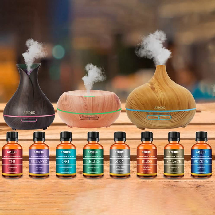 9-Pack: Ultrasonic Diffuser with Optional Essential Oil Gift Set by DailySale