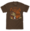 Count Chocula Distressed Monster Cereal Logo T-Shirt - Heather Brown