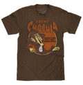 Count Chocula Distressed Monster Cereal Logo T-Shirt - Heather Brown by Tee Luv