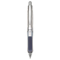 Pilot Dr. Grip Center of Gravity Ballpoint Pen, Retractable, Medium 1 mm, Black Ink, Silver/Charcoal Grip Barrel