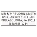 Trodat Printy Do It Yourself Self-Inking Message Stamp, 0.75" x 1.88", Black