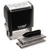 Trodat Printy Do It Yourself Self-Inking Message Stamp, 0.75" x 1.88", Black