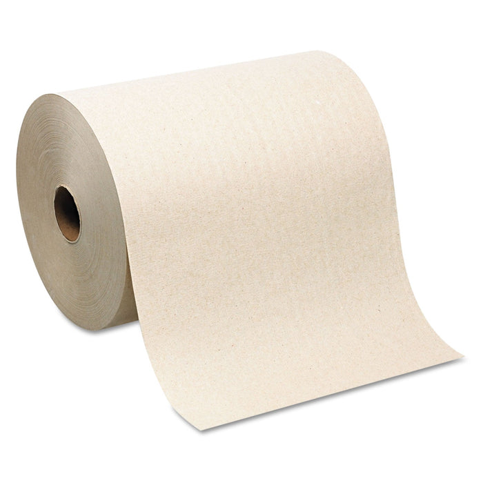 Georgia Pacific Hardwound Roll Paper Towel, Nonperforated, 7.87" x 1,000 ft, Brown, 6 Rolls/Carton