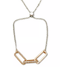 Inc International Concepts Two-Tone Triple-Link Slider Bracelet by Vanessa Jane