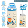 13.50oz. Insulated Stainless Steel Water Bottle Leak-proof with Straw Push Button Lock Switch by DailySale