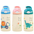 13.50oz. Insulated Stainless Steel Water Bottle Leak-proof with Straw Push Button Lock Switch by DailySale