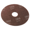 Scotch-Brite Surface Preparation Pad, 13" Diameter, Maroon, 10/Carton