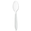 Dart Impress Heavyweight Polystyrene Cutlery, Teaspoon, White, 1000/Carton
