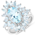 Blue Topaz Gemstone Jewelry Set by Fine Color Jewels