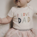 graphic bodysuit | love dad by Finn + Emma