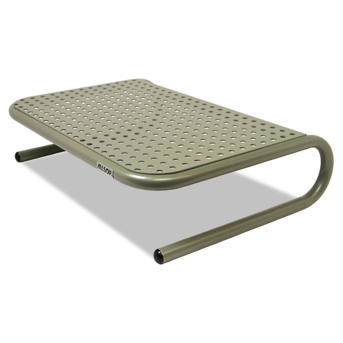 Allsop Metal Art Jr. Monitor Stand, 14.75" x 11" x 4.25", Pewter, Supports 40 lbs