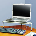 Allsop Metal Art Corner Stand, 20" x 11.5" x 5", Pewter, Supports 40 lbs