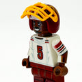#5 QB Jayden Washington Football Player Minifig - B3 Customs by B3 Customs