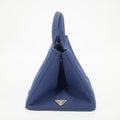 Prada Cobalt Large Canapa Logo Tote #1368 by Bolt Boutique