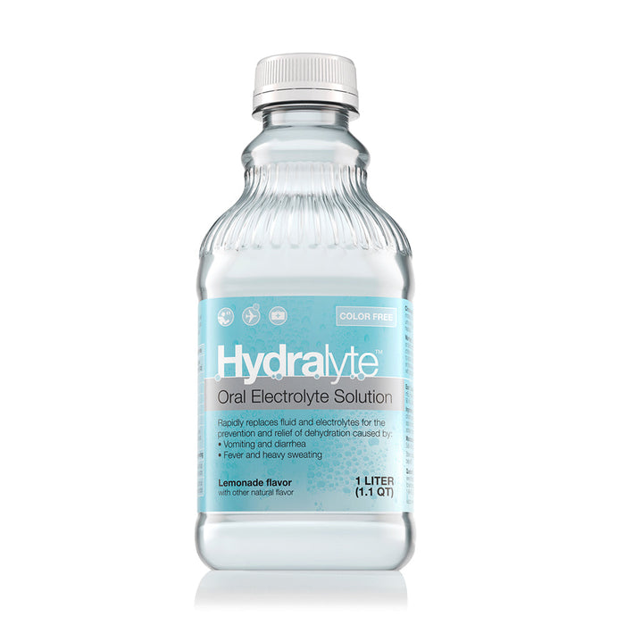 Hydralyte Oral Electrolyte Solution Color-Free, Lemonade, 33.8 Oz by Pasteur Pharmacy