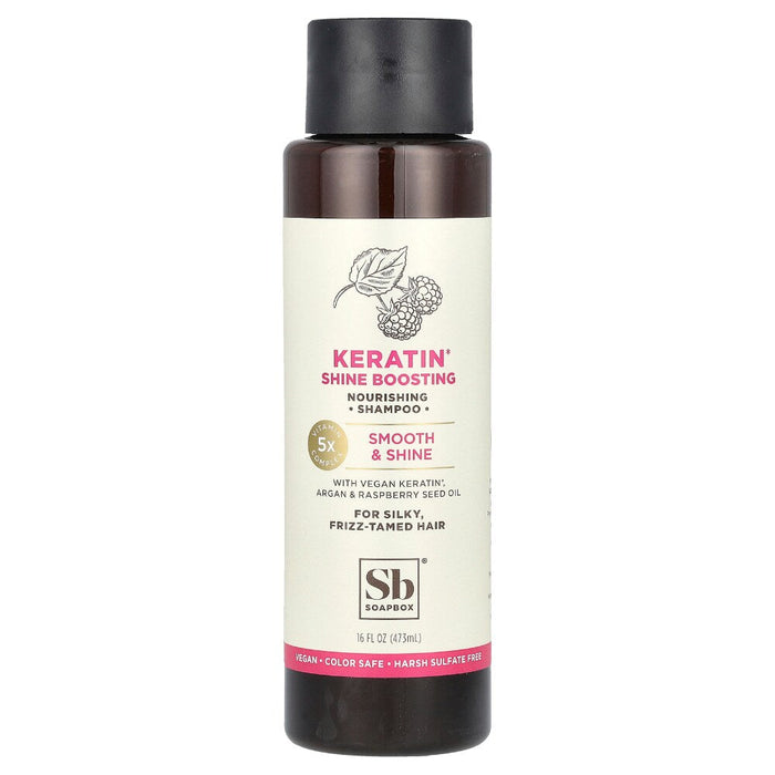 Soapbox Nourishing Shampoo Keratin Shine Boosting For Silky Frizz-Tamed Hair - 16 Fl by Pasteur Pharmacy
