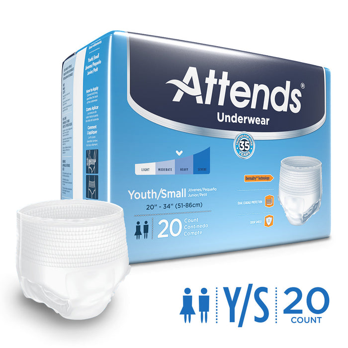 Attends Underwear Youth/Small 20Ct by Pasteur Pharmacy