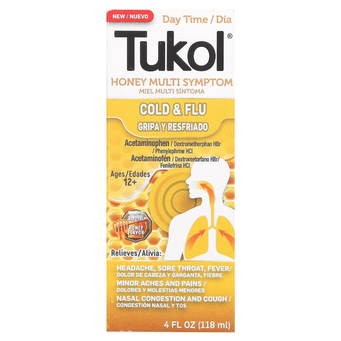 Tukol Day Time Multi Symptom Honey Cold & Flu 4 Oz Box by Pasteur Pharmacy
