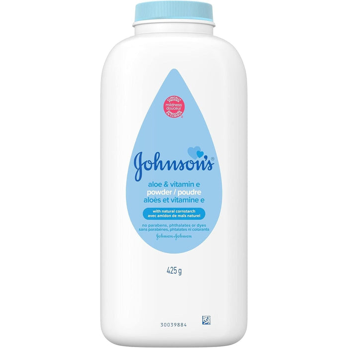 Johnson's Pure Cornstarch Baby Powder, Soothing Aloe & Vitamin E, 15 Oz by Pasteur Pharmacy