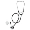 Medline Dual-Head Stethoscope, 22" Long, Black Tube