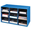 Bankers Box Classroom Literature Sorter, 9 Compartments, 28.25 x 13 x 16, Blue