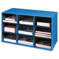 Bankers Box Classroom Literature Sorter, 9 Compartments, 28.25 x 13 x 16, Blue