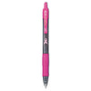 Pilot G2 Premium Breast Cancer Awareness Gel Pen, Retractable, Fine 0.7 mm, Black Ink, Translucent Pink Barrel, Dozen
