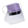 Medline Prohibit Face Mask w/Eyeshield, Polypropylene/Cellulose, Purple, 25/Box