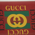 Gucci Red Logo Print Zip Wallet-#1392 by Bolt Boutique