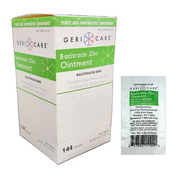 Geri-Care First Aid Antibiotic Ointment 0.9 Gram Individual Packet 1728/CS by Pasteur Pharmacy