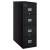 FireKing Patriot by FireKing Insulated Fire File, 1-Hour Fire Protection, 4 Legal-Size File Drawers, Black, 20.75" x 31.63" x 52.75"