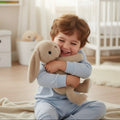Long Ear Bunny Stuffed Animal - 14" Ultra Soft Plush | Cream by ozznekshoes