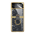 Inspire Series Marble Case with Ring - Samsung Galaxy Z Flip4 by Zerodamage Sahara Case LLC