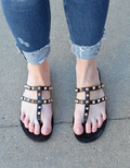Studded Flat Sandal by Boutique 23