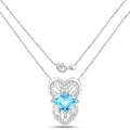 4.65 Carat Genuine Swiss Blue Topaz .925 Sterling Silver Pendant by Bids.com
