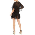 Bar III Black Caftan Swim Cover-Up, Us Medium by Vanessa Jane