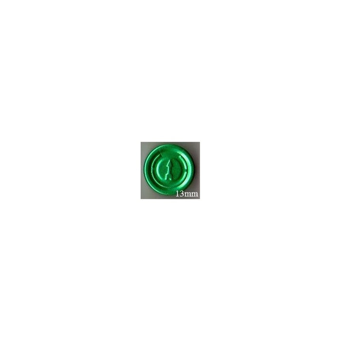 Belly Button Bag Seals-13 mm vial Seals Green by Pasteur Pharmacy