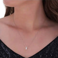 1/4 - 2 Ct T.W. Natural Diamond Solitaire Pendant in 14K White or Yellow Gold by DailySale
