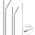 14-Piece: Stainless Steel Straw Set by DailySale