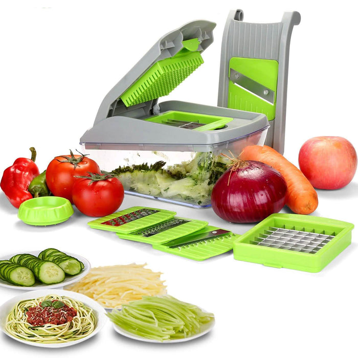 14-Pieces: Vegetable Spiralizer, Slicer, and Food Chopper by DailySale