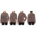 1/4 Zip Collared Sherpa In and Out Lined Pull Over with 2 Pockets by DailySale