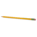 Ticonderoga Groove Pencils, HB (#2), Black Lead, Yellow Barrel, 10/Pack